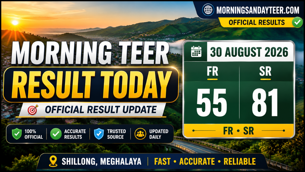 Morning Teer Result Today – 30 August 2026 FR, SR & Previous Result